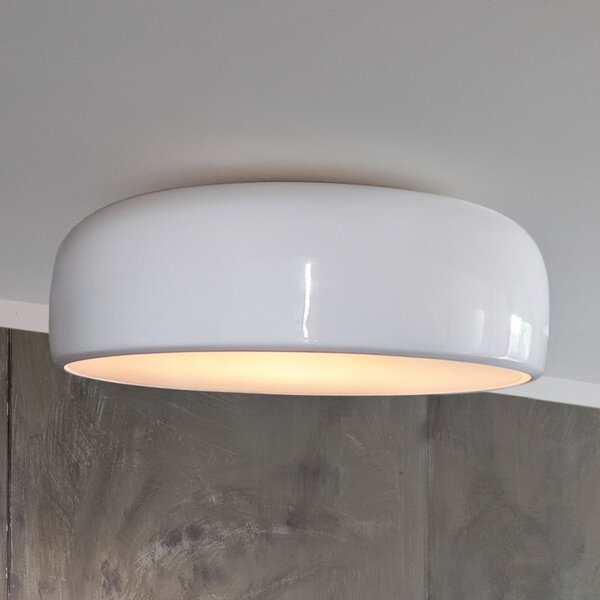 Lampa Sufitowa FLOS, SMITHFIELD, ściemnialny, biały, salon, metal, design