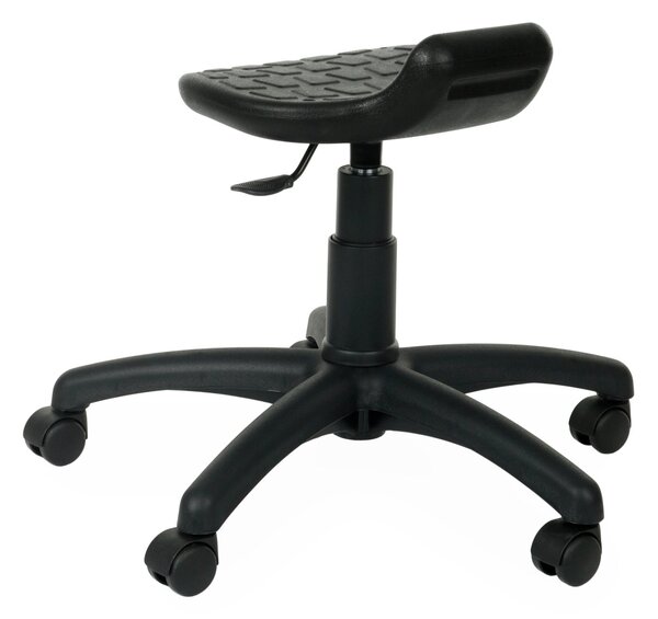 Krzesło Lab Stool czarne do laboratoriów, stanowisk kasowych i stanowisk ochrony