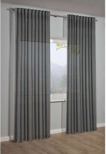 Ciemnoszara zasłona 135x245 cm Etamine – Sehlbach