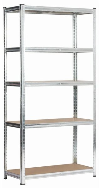 Metalowy srebrny regał 180 cm M5-C22