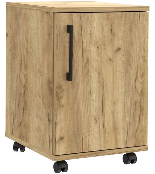 Biurowy kontener z 2 półkami pod biurko dąb craft N5-A56