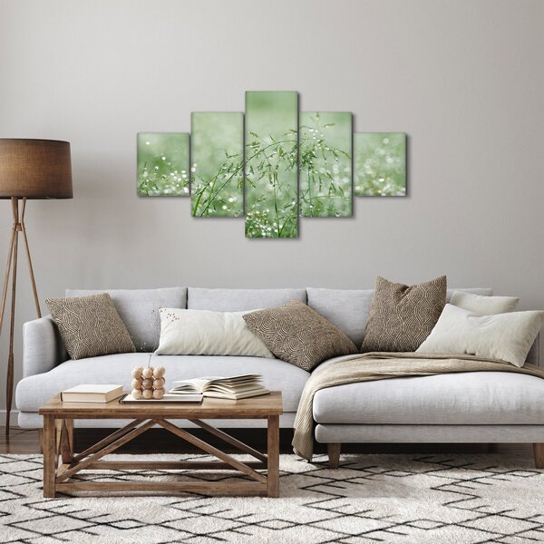 Obraz - Rosa na trawie (125x70 cm)