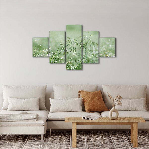 Obraz - Rosa na trawie (125x70 cm)