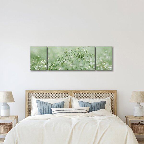 Obraz - Rosa na trawie (170x50 cm)