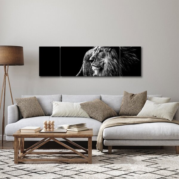 Obraz - Lew (170x50 cm)