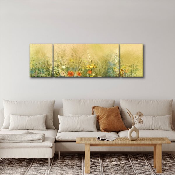 Obraz - Malowana łąka (170x50 cm)