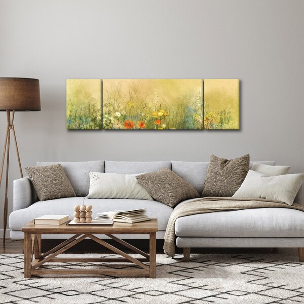 Obraz - Malowana łąka (170x50 cm)