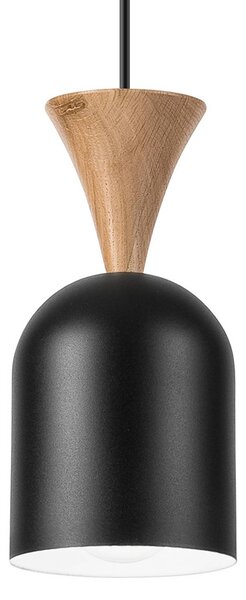 Lampa wisząca Nolan Lamkur, możliwość ściemniania, czarny, salon / jadalnia, metal, skandynawski
