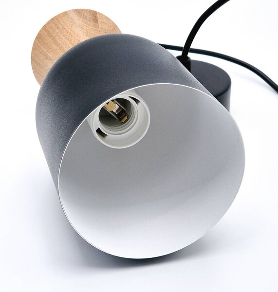 Lampa wisząca Nolan Lamkur, możliwość ściemniania, czarny, salon / jadalnia, metal, skandynawski