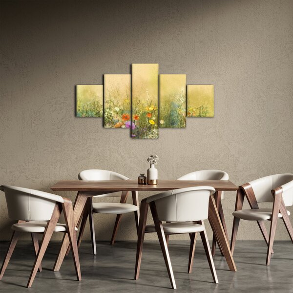 Obraz - Malowana łąka (125x70 cm)