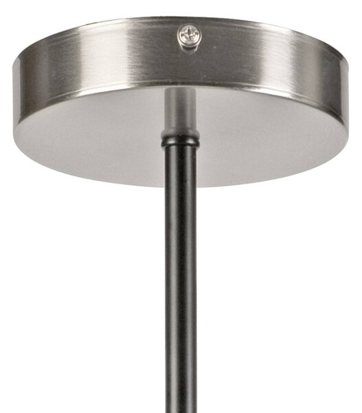 Lampa sufitowa Lilou Lamkur, możliwość ściemniania, aluminiowy / szary / cynkowy, salon / jadalnia, szkło