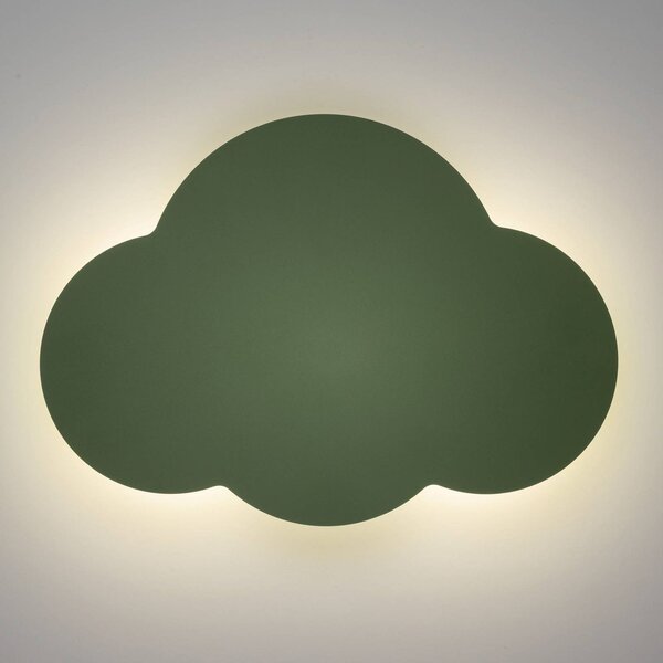 Kinkiet Cloud TK Lighting, możliwość ściemniania, zielony, salon / jadalnia, metal, młodzieżowy