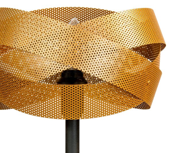 Lampa stołowa Tornado Domiluce, mosiężny / złoty, salon / jadalnia, metal, nowoczesny
