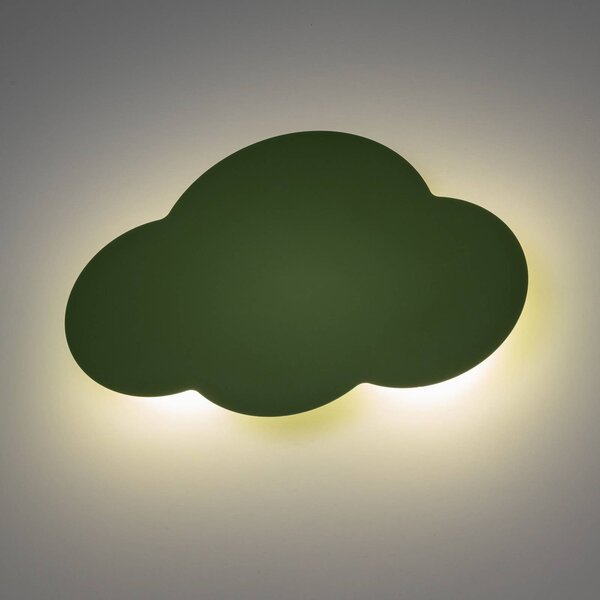 Kinkiet Cloud TK Lighting, możliwość ściemniania, zielony, salon / jadalnia, metal, młodzieżowy