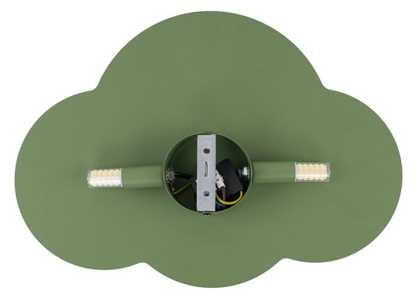 Kinkiet Cloud TK Lighting, możliwość ściemniania, zielony, salon / jadalnia, metal, młodzieżowy