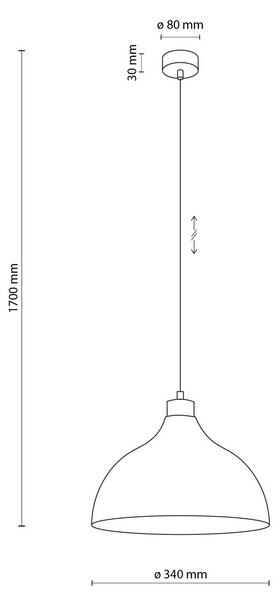 Lampa wisząca Kaitt Envostar, możliwość ściemniania, brązowy / rdzawy, salon / jadalnia, metal, skandynawski