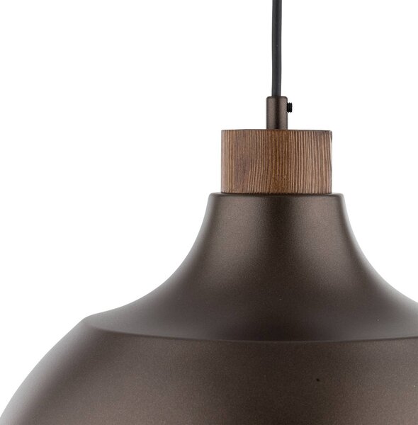 Lampa wisząca Kaitt Envostar, możliwość ściemniania, brązowy / rdzawy, salon / jadalnia, metal, skandynawski
