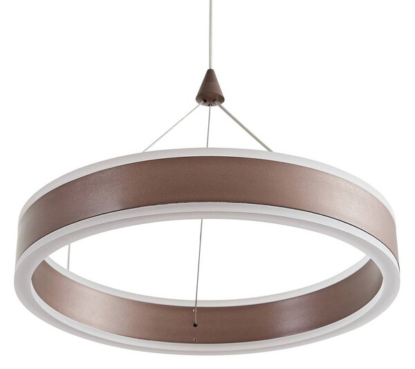 Lampa wisząca Kolo Lucande, możliwość ściemniania, brązowy / rdzawy, salon / jadalnia, metal, nowoczesny