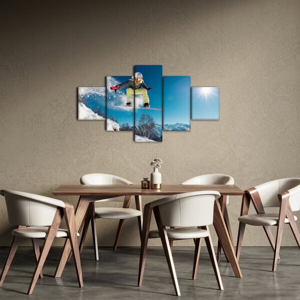 Obraz - Snowboardzista (125x70 cm)