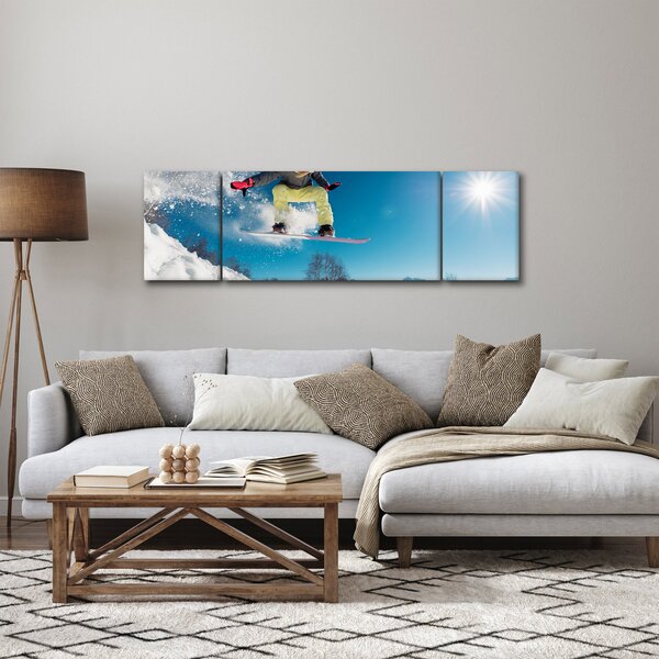 Obraz - Snowboardzista (170x50 cm)