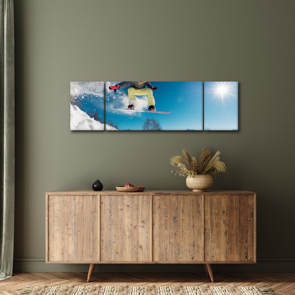 Obraz - Snowboardzista (170x50 cm)