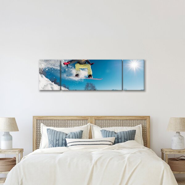 Obraz - Snowboardzista (170x50 cm)