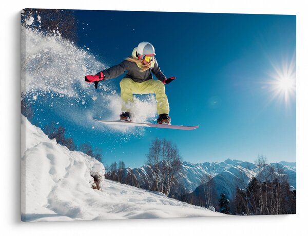 Obraz - Snowboardzista (70x50 cm)