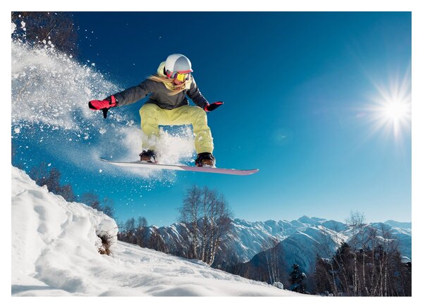 Obraz - Snowboardzista (70x50 cm)