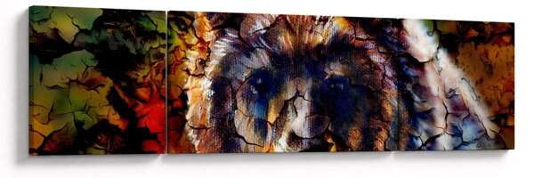 Obraz - Niedźwiedź, malarstwo (170x50 cm)