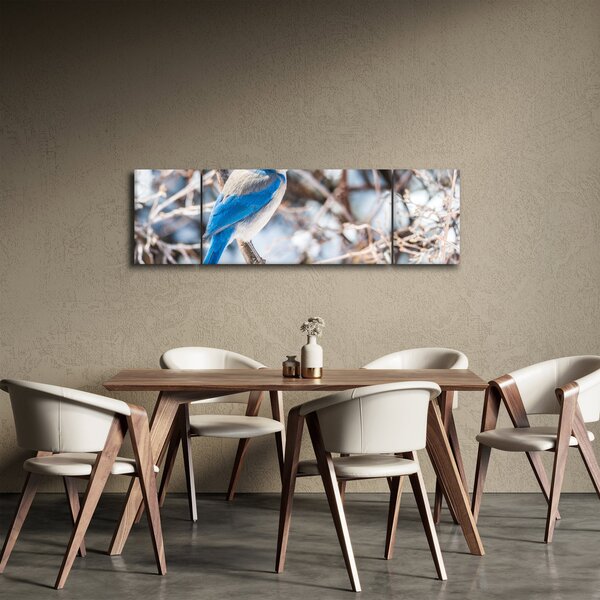 Obraz - Zimowy ptaszek (170x50 cm)