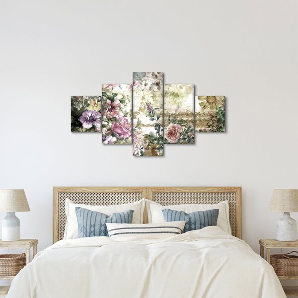 Obraz - Designerskie kwiaty (125x70 cm)