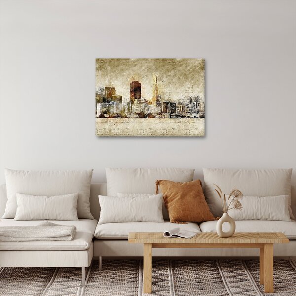 Obraz - Artystycznie ukształtowane miasto (70x50 cm)