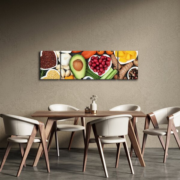 Obraz - Zdrowa żywność (170x50 cm)
