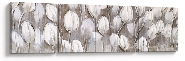 Obraz - Ułożone tulipany (170x50 cm)