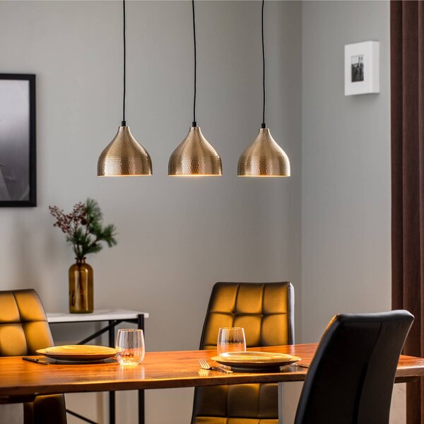 Lampa wisząca Tattoo 6212 Opviq, możliwość ściemniania, brązowy / mosiężny, salon / jadalnia, metal, orientalny / marokański