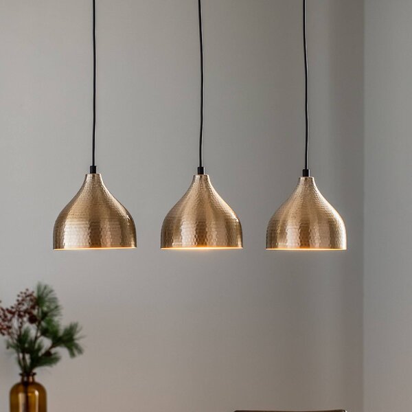 Lampa wisząca Tattoo 6212 Opviq, możliwość ściemniania, brązowy / mosiężny, salon / jadalnia, metal, orientalny / marokański