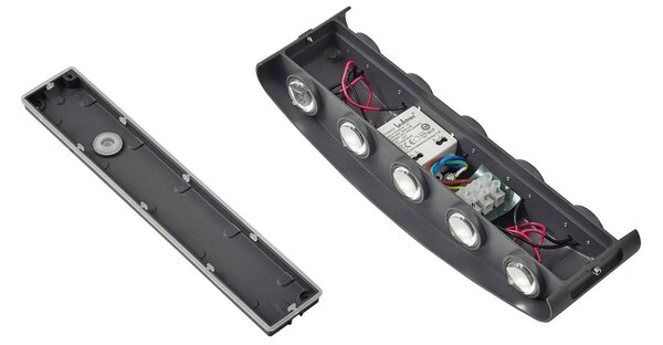 Kinkiet zewnętrzny LED Ithan Lindby, czarny, aluminium, nowoczesny