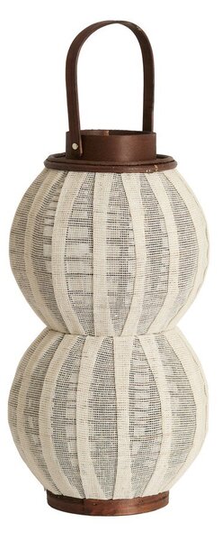 Drewniany/tekstylny lampion (wysokość 48 cm) Arbore – Light & Living