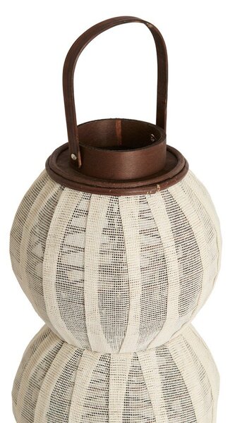 Drewniany/tekstylny lampion (wysokość 48 cm) Arbore – Light & Living