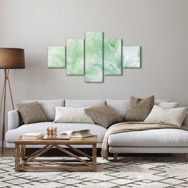 Obraz - Zielony kwiat (125x70 cm)