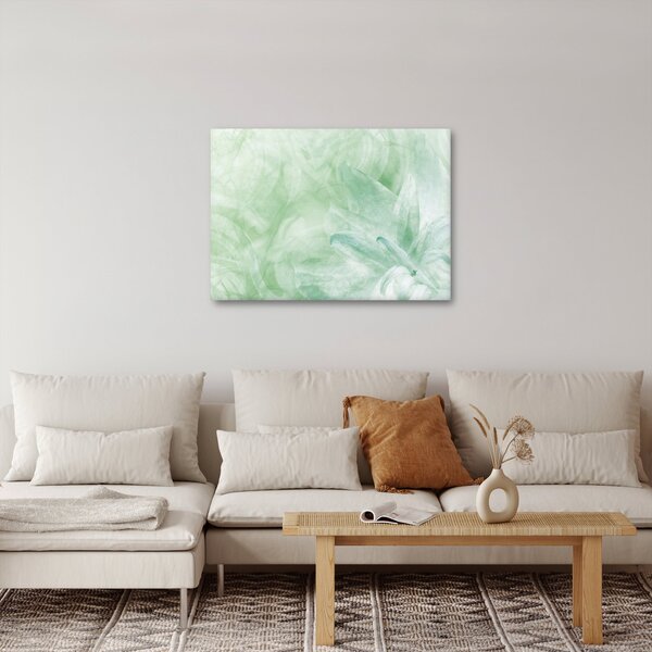 Obraz - Zielony kwiat (70x50 cm)