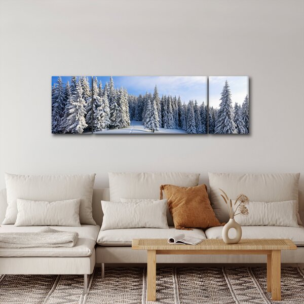 Obraz - Zima w lasach (170x50 cm)
