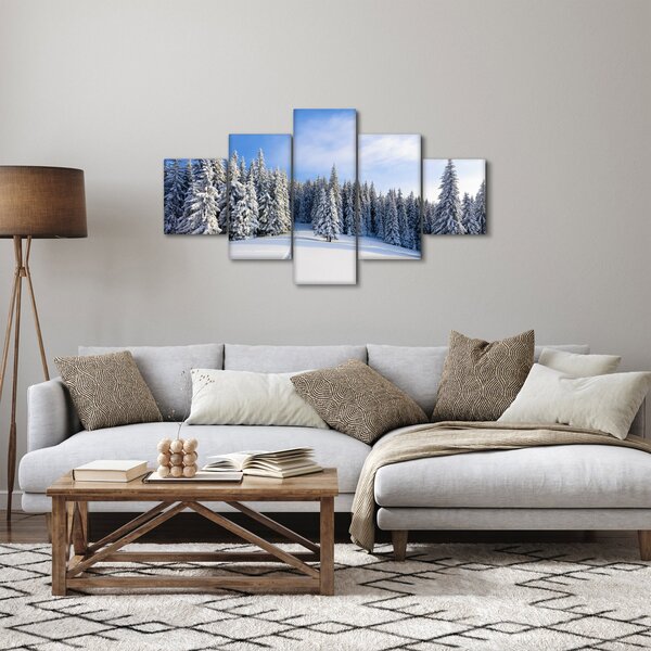 Obraz - Zima w lasach (125x70 cm)