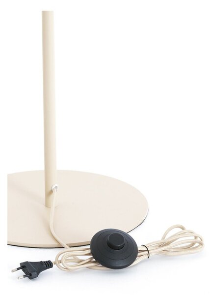 Kremowa lampa stojąca z tekstylnym kloszem (wysokość 165 cm) Solune – Light & Living
