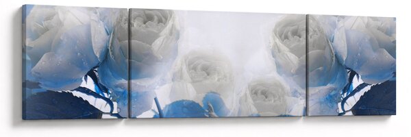 Obraz - Białe róże (170x50 cm)
