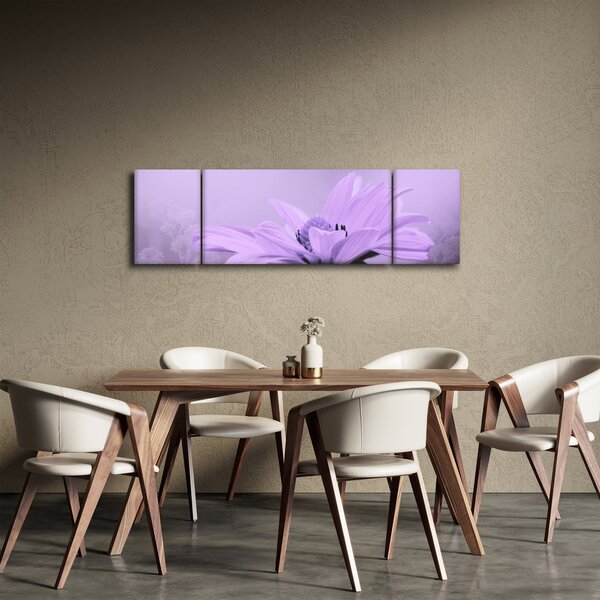 Obraz - Fioletowy kwiat (170x50 cm)