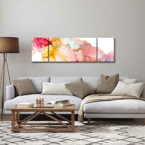 Obraz - Atramentowa abstrakcja (170x50 cm)