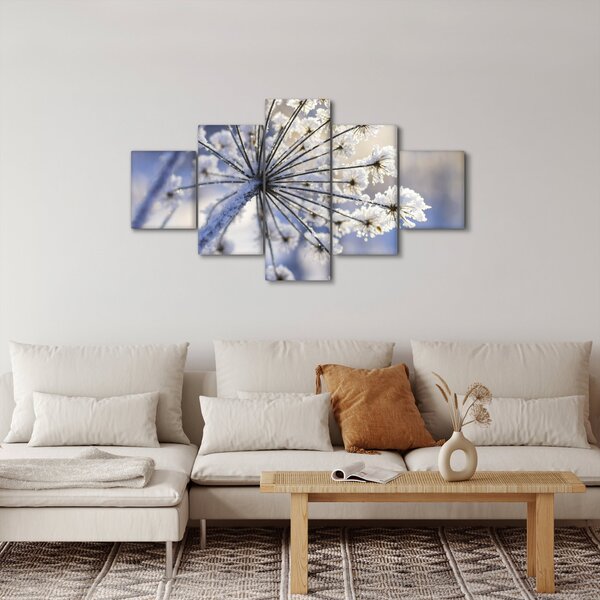 Obraz - Zamarznięty kwiat (125x70 cm)