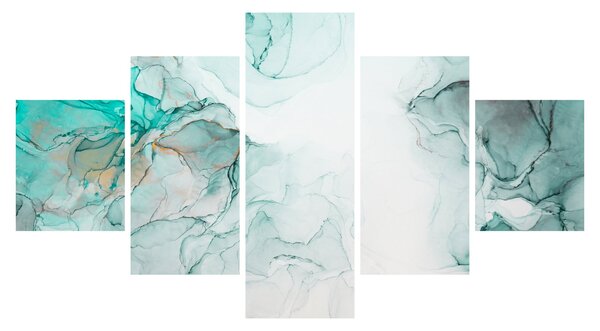 Obraz - Atramentowa abstraakcja 2 (125x70 cm)