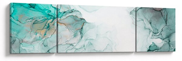 Obraz - Atramentowa abstraakcja 2 (170x50 cm)